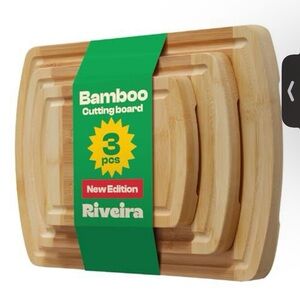 Bamboo Cutting Board Set - 3 Piece